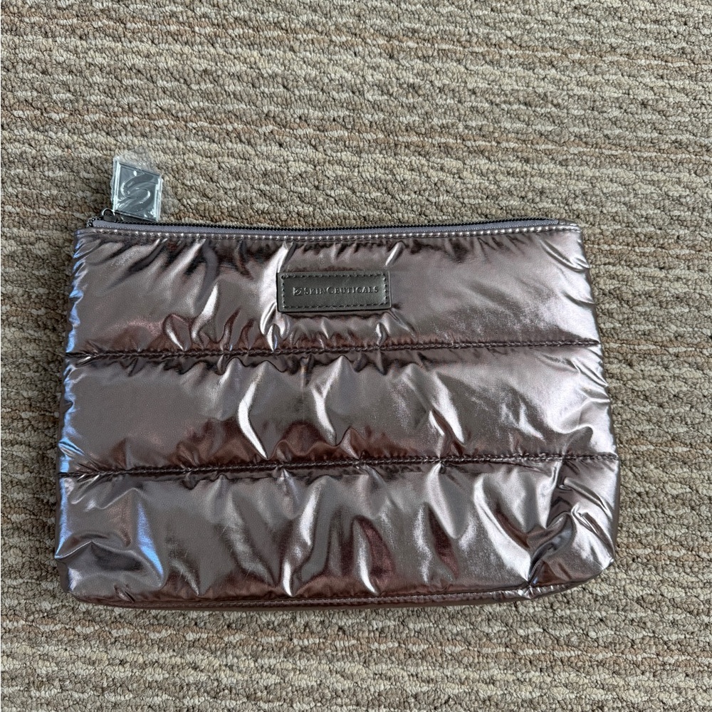 Skinceuticals puffy metallic beauty pouch cosmetic bag
